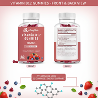 Gummies de Vitamine B12 en Gros Sans Produits Pharmaceutiques Soutien Énergétique Concentration Mentale Santé du Système Nerveux Complément Alimentaire