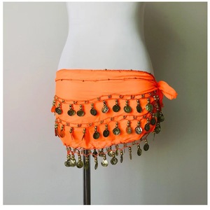 Professional <span class=keywords><strong>Belly</strong></span> Dancing Coin <span class=keywords><strong>Scarf</strong></span> Wave Shape <span class=keywords><strong>Hip</strong></span> Wrap com Moedas de Ouro para Mulheres <span class=keywords><strong>Dance</strong></span> Practice Performance Costume - Product Image 4