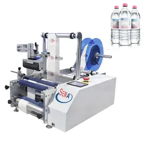 Factory Price Semi-Automatic Labeling Machine For Round Bottle Cylinder Objects