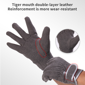 Guantes de microfibra personalizados con <span class=keywords><strong>velcro</strong></span>, puños ajustables, guantes de trabajo para jardinería, recorte, reparación, actividades al aire libre - Product Image 4