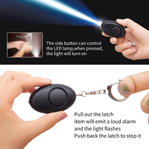 LED + báo động móc khóa an ninh phòng thủ 2-in-1self | thiết bị hét khẩn cấp chống sói | Quà Tặng bảo vệ an toàn cho phụ nữ - Product Image 5