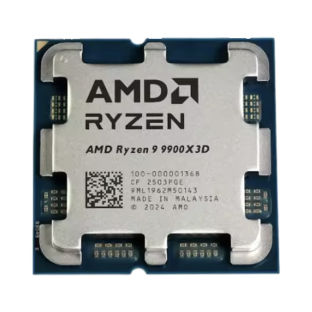 Original AMD R9 9900X3D CPU Original and Used Gaming and Content Creation Processor with AM5 Socket for Desktop New Box and Tray