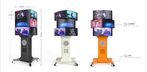 Innovative 360-degree rotating LED display screen, used for rotating LED <b>poster</b> displays in automotive company advertisements - Product Image 5