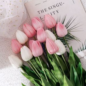 Tulipe artificielle CallaFloral à branche unique, haute simulation, pour décoration de mariage et de maison - Product Image 1