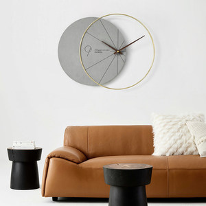 Nordic Style <b>Wall</b> <b>Clock</b> Round <b>Silent</b> Quartz Battery Powered Living Room Decorative Modern Creative Home Fashionable Light Luxury - Product Image 2