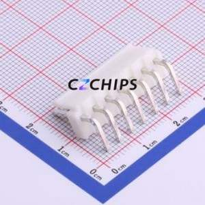 HX39601-7WAG Wire-to-<b>Board</b> <b>Pin</b> Header Bent Lead Through Hole,P=3.96mm Connector 1x7P 3.96mm Right Angle Insert VH - Product Image 2