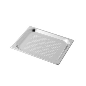 ถาดอบสแตนเลสแบบมีรู GN 1/2 32.5 × 26.5 × 2 ชม. ซม., 640 กรัม อิน็อกซ์ อิน็อกซ์ มาเซล - Product Image 1
