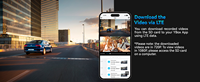 Caméra DVR de voiture 4G GPS à double objectif 3MP avec caméra avant et arrière, mode stationnement et suivi en temps réel