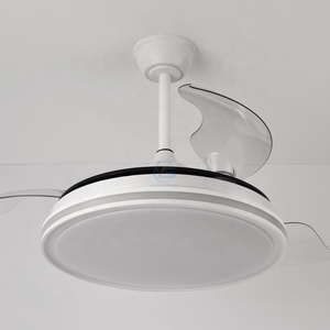 Modern Big Ceiling <b>Fan</b> with Led Lights and Remote Control Ceiling <b>Fan</b> with Light Fixtures for Living Room 4 Blade <b>Fan</b> with Light - Product Image 5