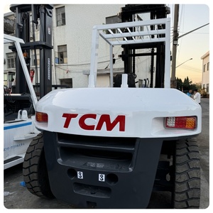 <b>Used</b> TCM FD100 Diesel Forklift with Solid Tires for Importers and Construction Companies - Product Image 6