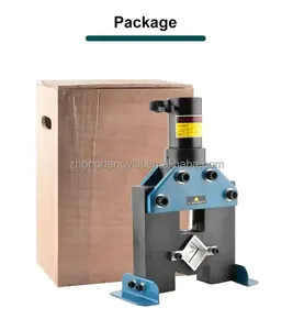 <b>Hydraulic</b> Square Tube Angle Iron Cutting Machine Cutting Die 50 Galvanized Iron Tube Electric Punching Angle Steel Cutting Die - Product Image 5