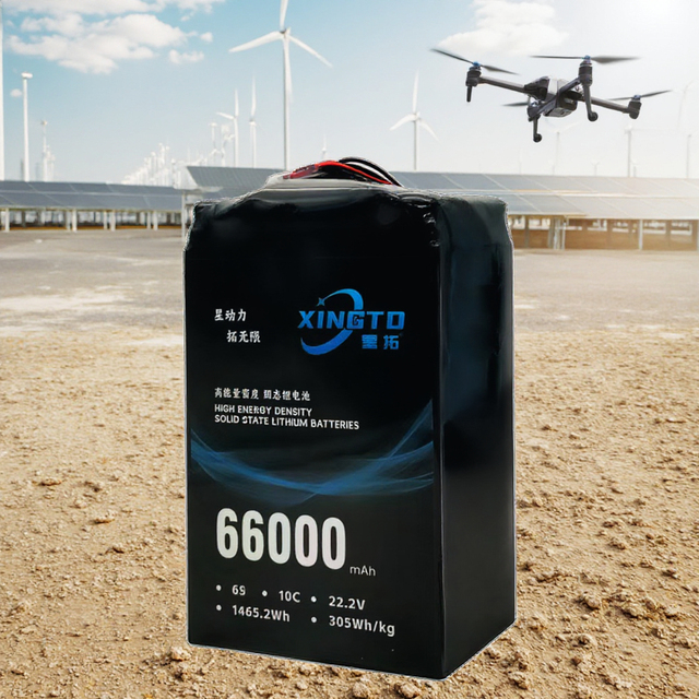 66000mAh High Capacity Semi-solid State 22.2V 10c Discharge 1487.4Wh Energy Density Drone Lithium Ion Helicopter Batteries