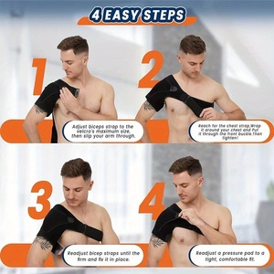 Kol <span class=keywords><strong>Immobilizer</strong></span> Wrap Dislocated omuzluk ağrı kesici için ayarlanabilir Fit erkekler için omuz sıkıştırma için yaralanma kabartma - Product Image 5