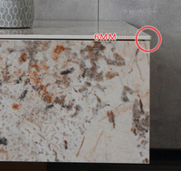 Mueble para TV de Alta Gama con Base de Placa de Roca, Mueble para TV de Lujo con Almacenamiento, Combinación de Mesa de Centro, Base Resistente a la Oxidación, Mueble para TV de Fábrica de Foshan