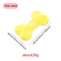 Jouets en peluche pour chiens en forme d'os avec broderie et son, fournitures pour animaux de compagnie, jouets pour chiens en gros