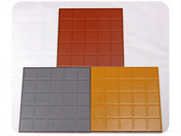 Carreaux de sol et de toiture modernes en brique rouge 300x300mm, antidérapants, résistants aux acides, gris, étanches à l'humidité et à l'eau