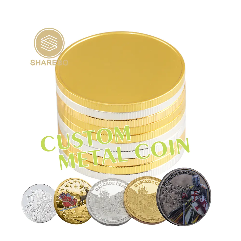 Moedas de moagem personalizadas para carimbo de moedas de metal, artesanato em metal, preço barato, moedas comemorativas de ouro