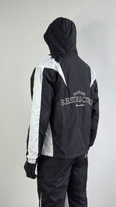 ชุดวิ่งจ๊อกกิ้งแบบเย็บปะติดกางเกงผ้าไนลอนชุดวอร์มกันลมเสื้อแจ็กเก็ตแบบรูดซิปทำจากโพลีเอสเตอร์100% - Product Image 3