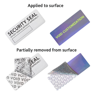 Tùy Chỉnh Tamper <span class=keywords><strong>Void</strong></span> Sticker Vật Liệu Cuộn Tự Dính Tính Nhiệt Bằng Chứng An Ninh Nhãn Cuộn An Ninh Bảo Hành Viod Sticker - Product Image 3