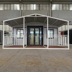 Casa Contenedor Prefabricada de 20 Pies con Balcón de Dos Alas, Lista para Enviar para Granjas <span class=keywords><strong>o</strong></span> Islas - Product Image 1