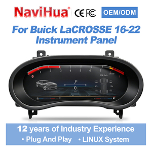 Navihua New Upgrade LCD Instrument Auto Speedometer Linux System Car Digital Cluster Carplay Gauge for Buick LaCrosse 2016-2022 - Product Image 1