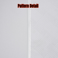 Plaque de plâtre stratifiée PVC résistante à l'humidité, carrelage de plafond 60x60, faux plafonds en plâtre pour restaurants