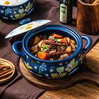 Casserole Spéciale Restaurant Usage Domestique, Pot de Cuisine en Céramique pour Cuisinière à Gaz 1.8L 2.5L 4L, Marmite à Soupe en Terre Cuite