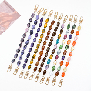 Handmade 20 Phong Cách Đá Hình Acrylic Hạt Nhựa Với Đôi <span class=keywords><strong>Clasp</strong></span> 30Cm Điện Thoại Chuỗi Túi Quyến Rũ Quần Áo Trang Trí - Product Image 5