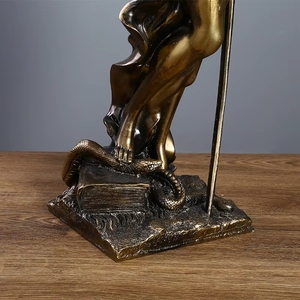 Estatua de cobre de la diosa Temis, adorno para oficina de abogados, justicia judicial, equidad y equilibrio legal - Product Image 3