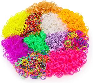 Arc-en-ciel couleurs bandes de caoutchouc synthétique usine métier à tisser <span class=keywords><strong>bracelet</strong></span> Premium <span class=keywords><strong>Bracelet</strong></span> faisant Kit pour enfants tissage bricolage artisanat cadeau - Product Image 5
