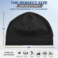 Gorro de poliéster y spandex que absorbe la humedad para motociclismo, ciclismo, snowboard y esquí, forro para casco.