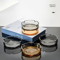 Cendrier en verre cristal de Logo personnalisé économique Allume-cigare de grand style populaire pour fumer Accessoires personnalisés