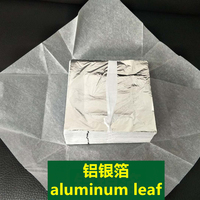 100 feuilles/sac 16*16 cuivre feuille d'or feuille d'or feuille d'aluminium feuille d'or papier pour meubles bricolage résine époxy
