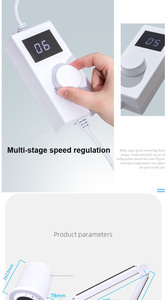 New Product Professional Industrial Grade Strong Adjustable 230W Nail Vacuum Cleaner Low Noise Electric Nail Dust Collector - Product Image 5