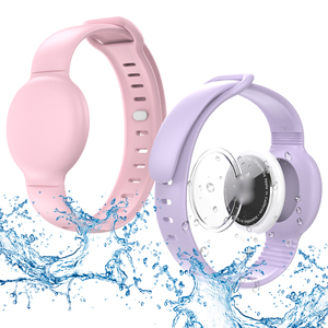 Date Coloré Étanche Silicone Bande pour <span class=keywords><strong>Apple</strong></span> <span class=keywords><strong>Airtag</strong></span> Titulaire Bracelet Enfants Cas Bracelet pour AirTags Cas Montre Bande - Product Image 2