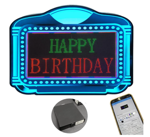 Nachtclub Anpassbare Scrollende Glorifi <span class=keywords><strong>LED</strong></span>-Nachrichtentafel Anzeigetafel Flaschenservice-Präsenter Modern Leichtgewichtig - Product Image 1