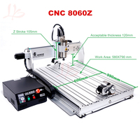 Machine de gravure CNC en bois LY 8060Z 3 axes 4 axes Routeur CNC Graveur 2,2 kW pour le travail du PVC ABS PCB Aluminium