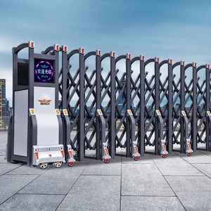 Tự động gấp nhôm cổng nhà cung cấp Trung Quốc hiện đại ngoài trời công nghiệp căn hộ đôi cửa có thể thu vào mở giá tốt - Product Image 1
