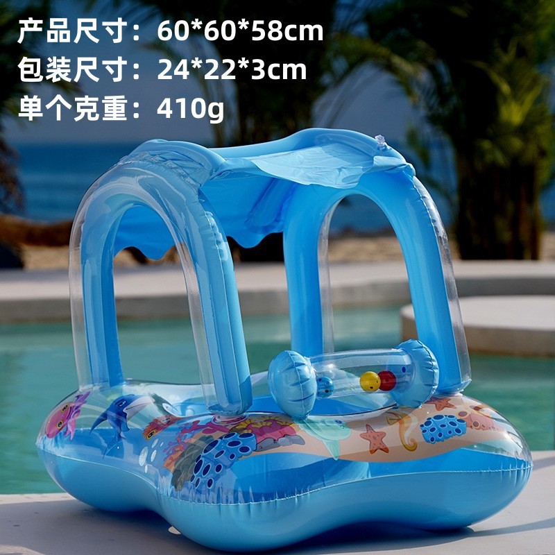 Toldo cuadrado azul (con campanas)