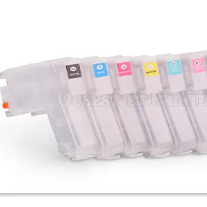 Ocinkjet 9Colors/Set T8501 T8501-T8509 Empty Refillable Ink Cartridge With Reset Chip For Epson SureColor P800 SC-P800 Printer