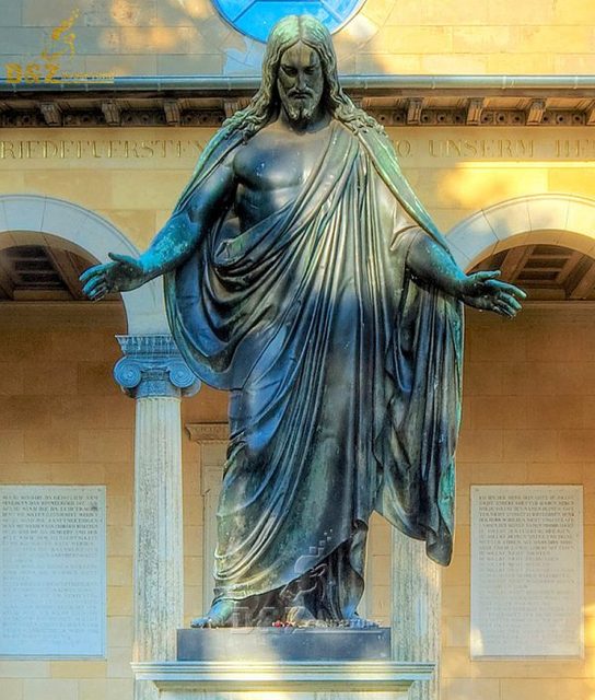 Wholesale Church Art Decorated Copper Sculpture Life Size Cast Bronze Christ Jesus Statue