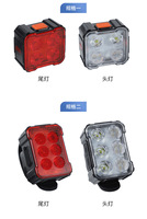 USB charge rapide vélos 6 LED Modes Kit d'éclairage avant arrière étanche à la poussière vélo arrière queue sécurité nuit équitation vélo lampe