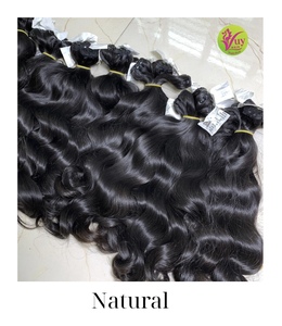 Vuy Hair Cheveux Humains Vierges Naturels Noirs Cambodgiens Ondulés 22 Pouces avec Frontale en Dentelle HD Vente en Gros - Product Image 1