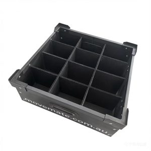 Cajas de Cartón Plástico PP Ligeras, Contenedor de Almacenamiento de Plástico Corrugado para Copas y Vasos de Vino - Product Image 1