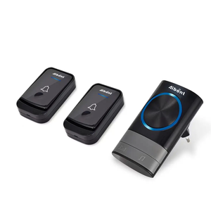 Sonnette sans fil EU AU UK US Plug Smart Door Bell Pile Bouton 1 <span class=keywords><strong>2</strong></span> 3 Récepteur Étanche IP44 200M 52 Carillon Sonnette - Product Image 5