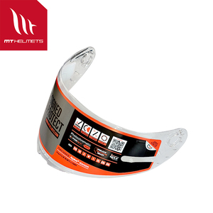 Visera de Repuesto para Casco MT RAPIDE V-14, Material PC, Protección para la Cabeza, TALLA ÚNICA, TRANSPARENTE, REVO AZUL - Product Image 4