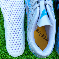 Chaussures de football pour hommes personnalisées en gros du fabricant, style sportif, crampons de mode d'extérieur, avec maintien de la cheville, en maille, été automne
