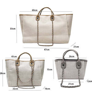 Bolso de Mano de Moda Personalizado al por Mayor 2026, Bolso de Hombro de Compras, Bolso de Lona para Mujer - Product Image 4