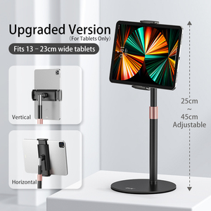 Dropshipping Kohlenstoffstahl Universal Smartphone Tisch- und Bettständer 360° Drehbarer Handyhalter mit Verstellbarem Winkel Flexibel - Product Image 1