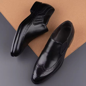 Producto más vendido: zapatos formales de hombre de alta calidad 2025-mocasines de cuero casuales personalizados-zapatos de vestir con brocado - Product Image 5